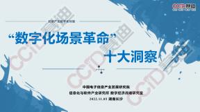 引领产业数字化转型，数字化场景革命十大洞察