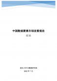 中国数据要素市场开展报告