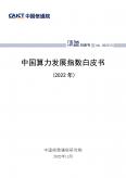 中国算力开展指数白皮书（2022年）