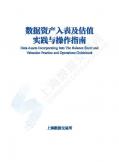 数据资产入表及估值实践与操作指南